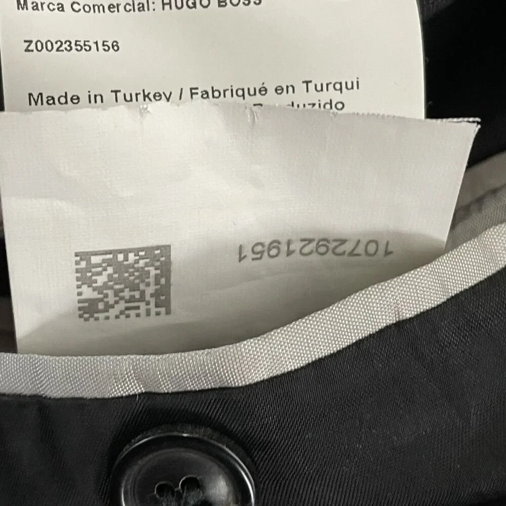 Hugo Boss The Jam75 / Sharp3 Dark Gray Sport Coat Blazer 2 Button 40 L